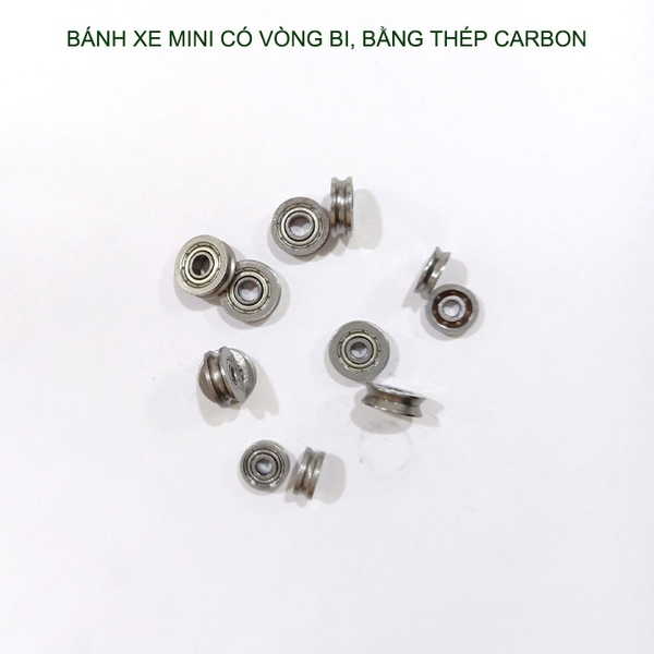 Bộ 10 cái vòng bi mini có rãnh UV623-604 bằng thép carbon, dùng dẫn hướng, bánh xe các loại