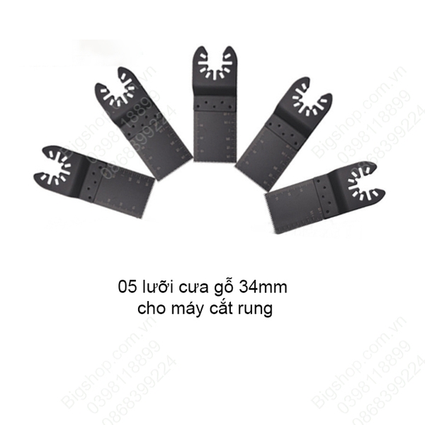 Lưỡi cưa gỗ rung đa năng, bộ 5 lưỡi hoặc 10 lưỡi tùy chọn