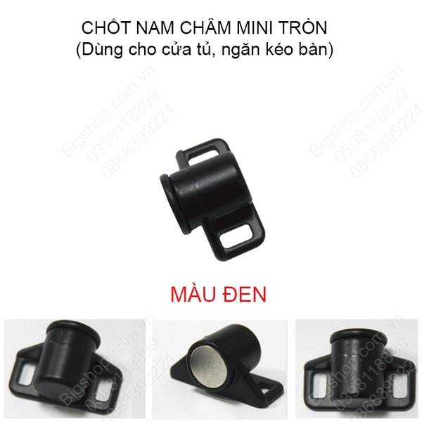 Chốt nam châm mini cho cánh cửa tủ, ngăn kéo bàn với lực hút mạnh, hình tròn nhiều màu sắc