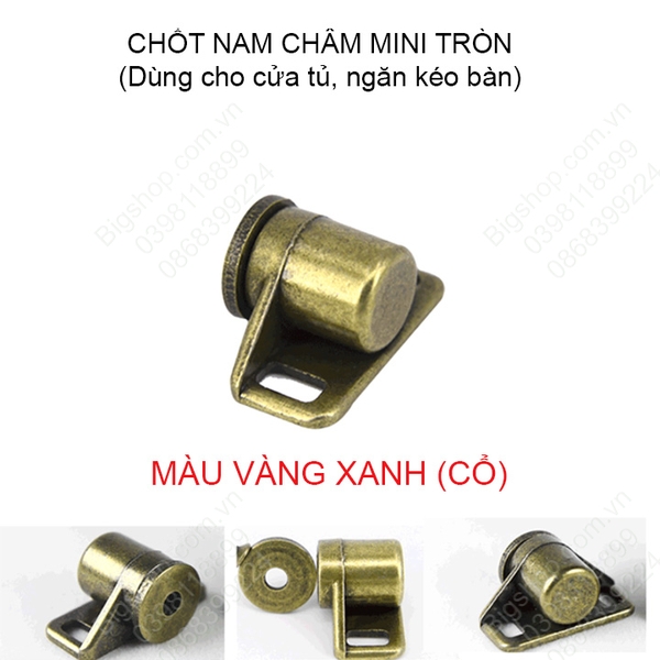 Chốt nam châm mini cho cánh cửa tủ, ngăn kéo bàn với lực hút mạnh, hình tròn nhiều màu sắc