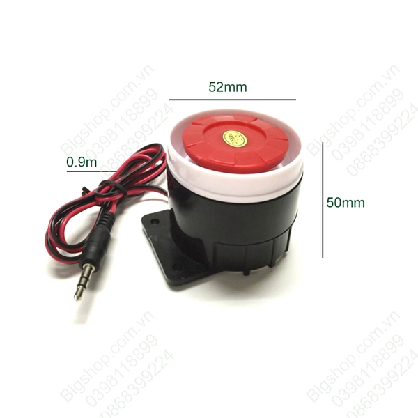 Còi hú báo động chống trộm 6V-12V âm thanh cực lớn lên tới 130dB