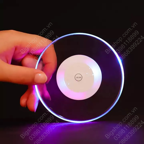 Đế lót cốc ly có đèn led, nhiều chế độ sáng rất đẹp