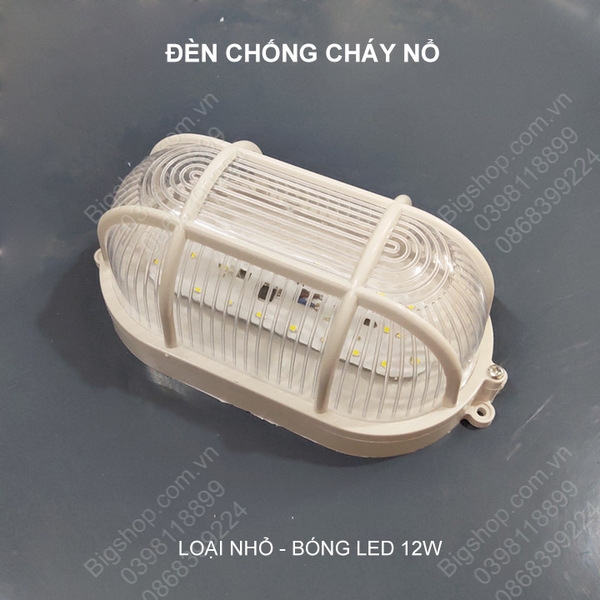 Đèn chống ẩm phòng chống nổ, có loại đèn led hoặc đui xoáy E27 tùy chọn