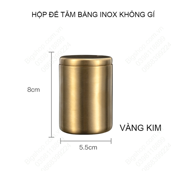 Hộp để tăm tre bằng inox không gỉ, có nhiều màu cho khách lựa chọn