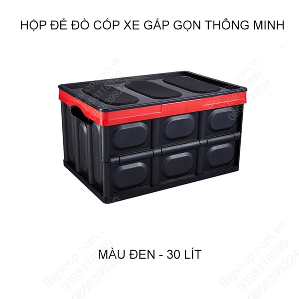 Hộp đựng đồ cốp xe thông minh có thể gấp gọn kèm túi chống nước loại 30-55 lít tùy chọn