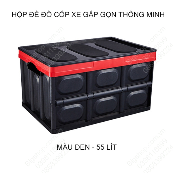 Hộp đựng đồ cốp xe thông minh có thể gấp gọn kèm túi chống nước loại 30-55 lít tùy chọn