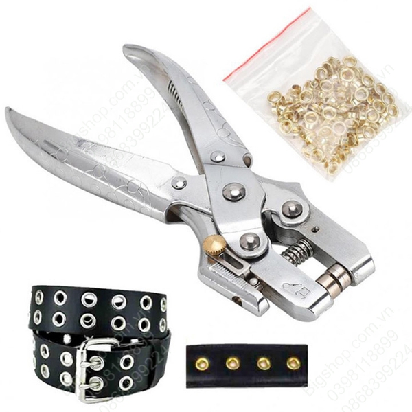 Kìm bấm lỗ đa năng kèm 100 đinh tán D4.8mm