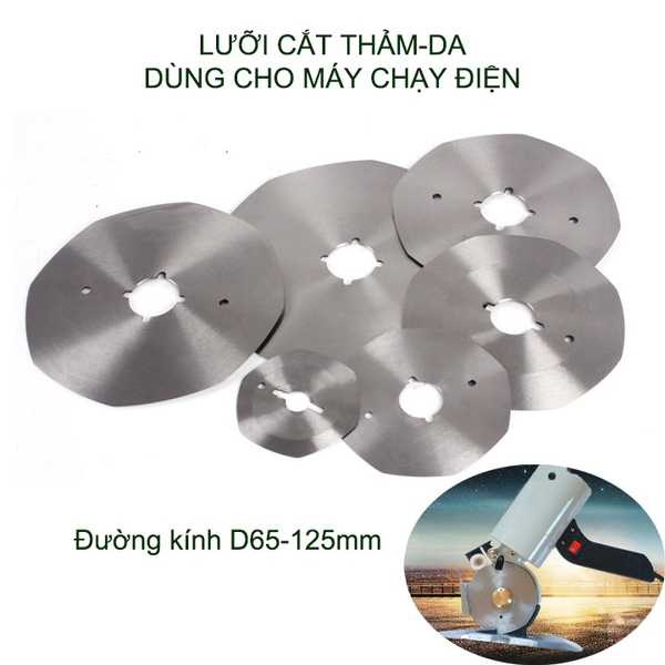 01 Lưỡi cắt thảm, da dùng thay thế cho máy cắt chạy điện, bằng thép cacbon (nhiều cỡ cho khách chọn)