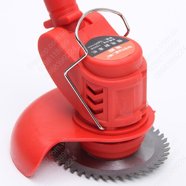 Máy cắt cỏ chạy pin sạc 21V-850W, kèm theo các loại lưỡi cắt