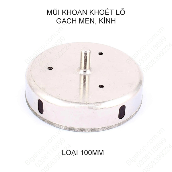 Mũi khoan khoét lỗ gạch men, kính, gốm sứ đa năng, kích thước từ 45-120mm