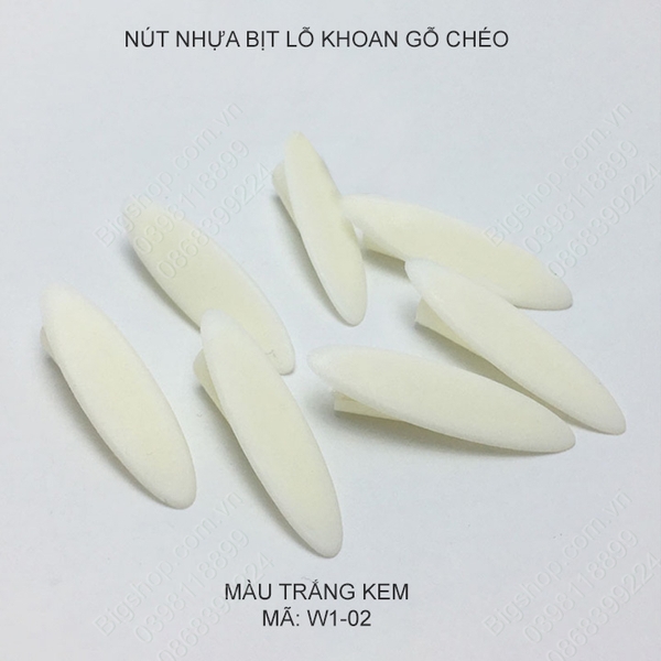 Bộ 100 nút nhựa bịt lỗ khoan gỗ chéo
