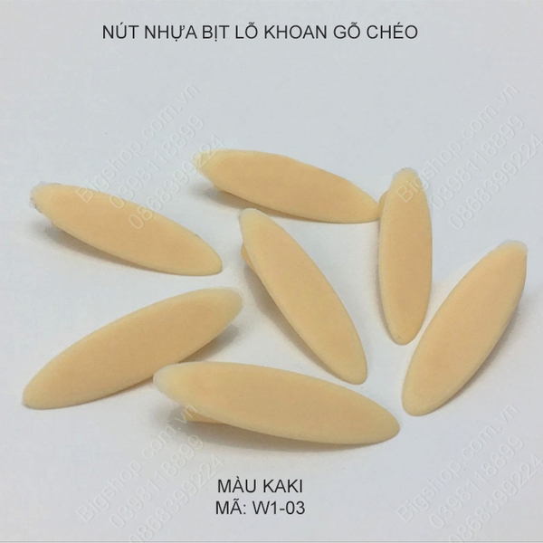 Bộ 100 nút nhựa bịt lỗ khoan gỗ chéo