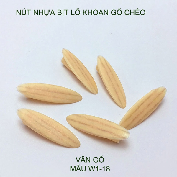 Bộ 100 nút nhựa bịt lỗ khoan gỗ chéo