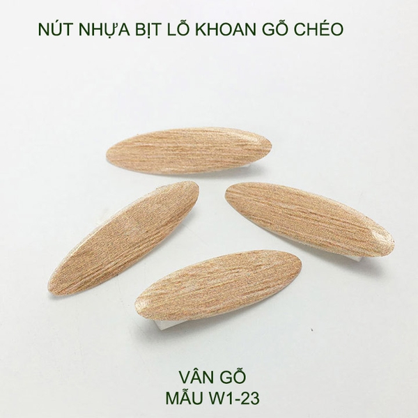 Bộ 100 nút nhựa bịt lỗ khoan gỗ chéo