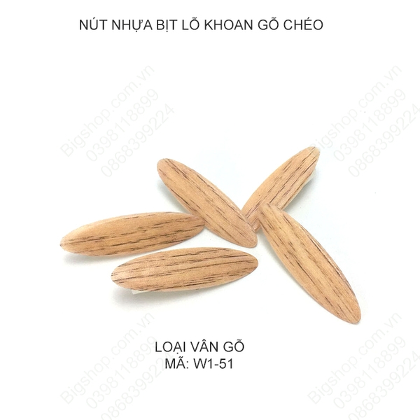 Bộ 100 nút nhựa bịt lỗ khoan gỗ chéo