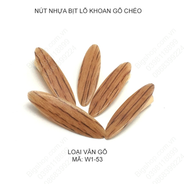 Bộ 100 nút nhựa bịt lỗ khoan gỗ chéo