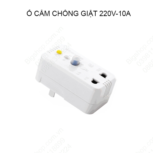 Ổ cắm chống giật 220V-10A-10mA