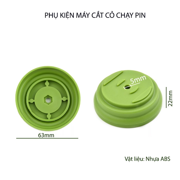 Phụ kiện máy cắt cỏ chạy pin sạc, bát đầu nhựa