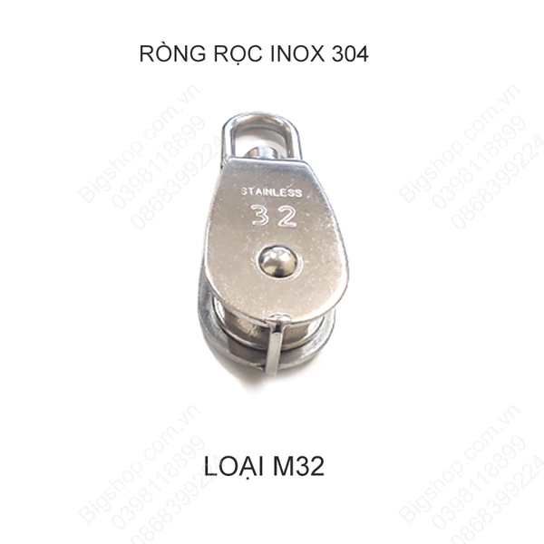 Ròng rọc đơn bằng inox 304 không gỉ M20-M25-M32-M50 tùy chọn