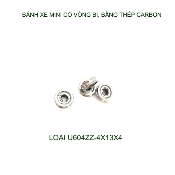 Bộ 10 cái vòng bi mini có rãnh UV623-604 bằng thép carbon, dùng dẫn hướng, bánh xe các loại