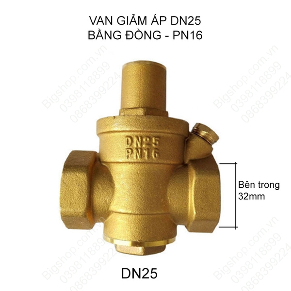 Van điều chỉnh giảm áp suất nước DN15, DN20, DN25 tùy chọn