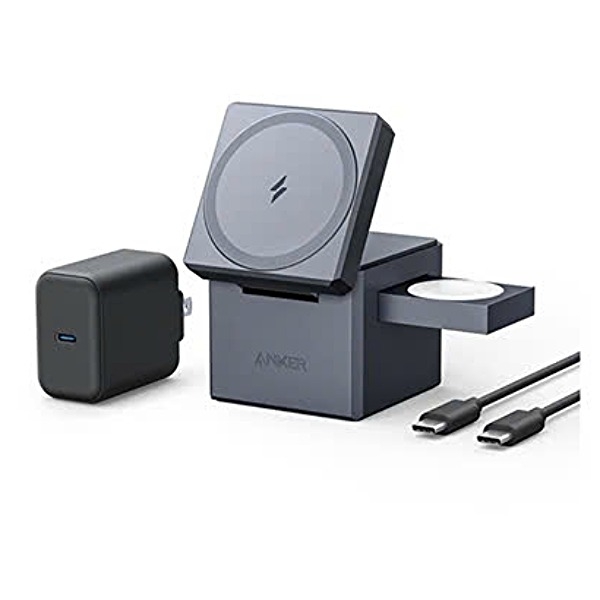 Đế Sạc Không Dây Từ Tính Anker Cube 3-in-1 MagSafe - Y1811