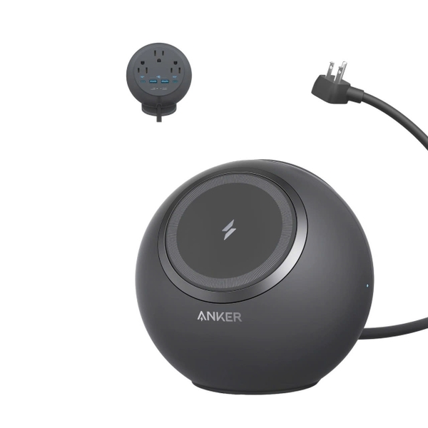 Trạm sạc không dây từ tính Anker MagGo 637 (Ổ cắm điện) - A9137