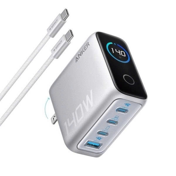Củ sạc Nhanh Anker Zolo 3C1A 140W GaN (with USB-C Cable) - B2697
