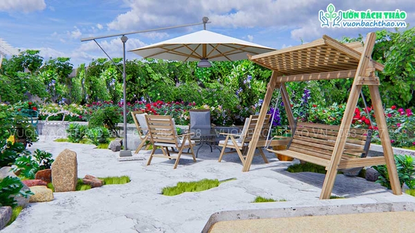 Thiết kế cảnh quan quán Cafe sân vườn xinh lung linh _ Quận 7