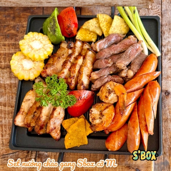 Set nướng chảo gang Sbox cỡ M SBox®