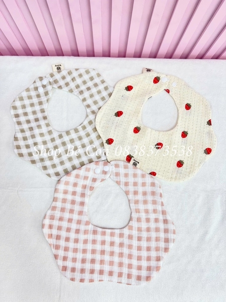 Yếm hoa muslin Bunny