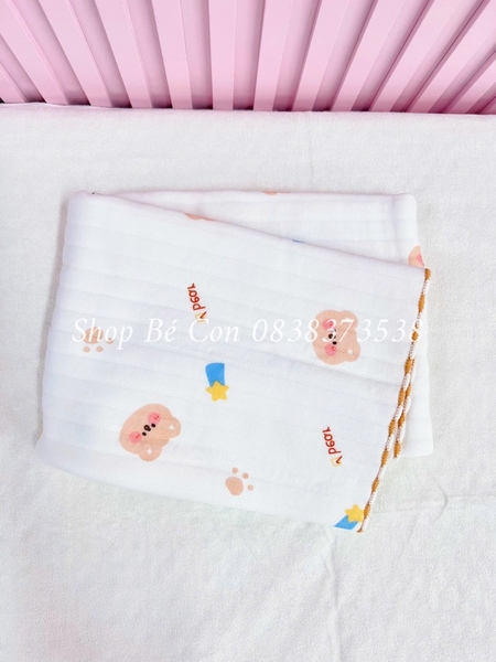 Khăn tắm cotton in hình xuất Nhật 90x90