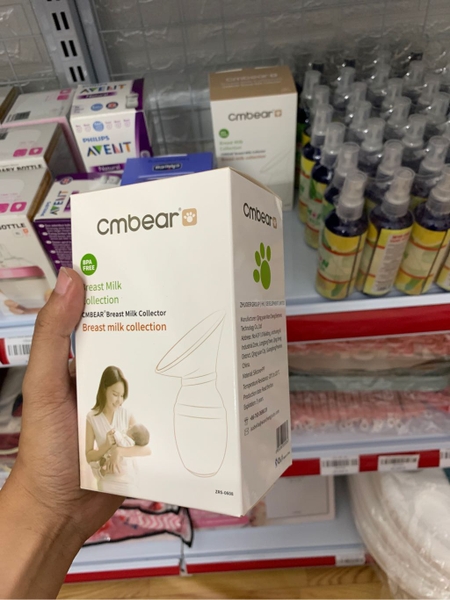 Cốc hứng sữa Cmbear cao cấp - An toàn và tiện lợi