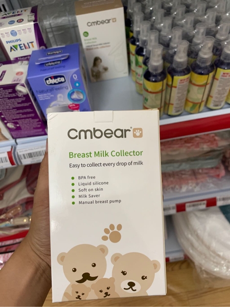 Cốc hứng sữa Cmbear cao cấp - An toàn và tiện lợi