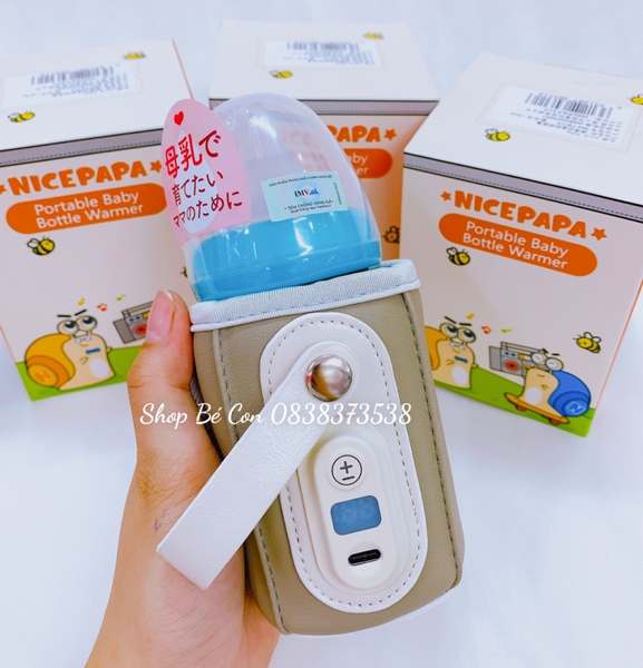 Túi hâm sữa cao cấp Nice Papa (dùng cho mọi loại bình)