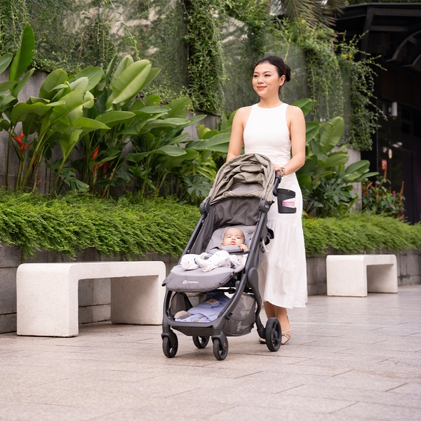 Xe đẩy gấp gọn Ergobaby Metro + Deluxe-Empire State Green