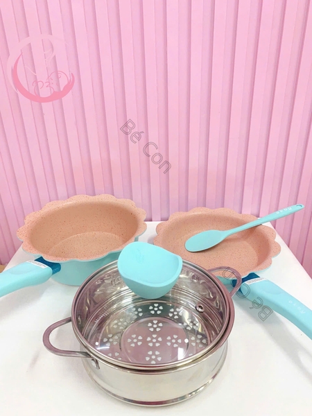 Nồi chảo đá hình hoa OKBY