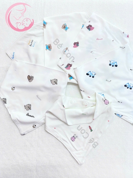 Set 5 yếm tam giác sợi tre Avaler
