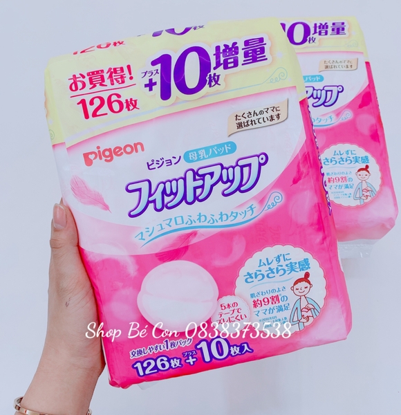 Lót thấm sữa Pigeon (126 +10 Miến)