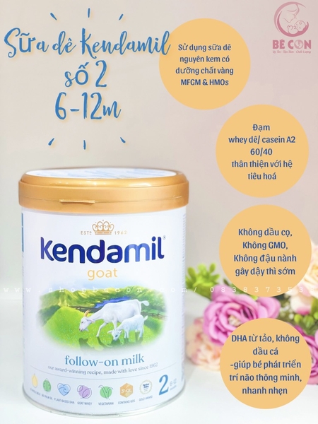 Sữa dê Kendamil Goat  (800g)