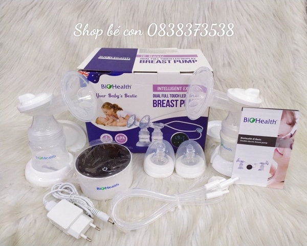 IE Basic - máy hút sữa điện 2 bình Biohealth