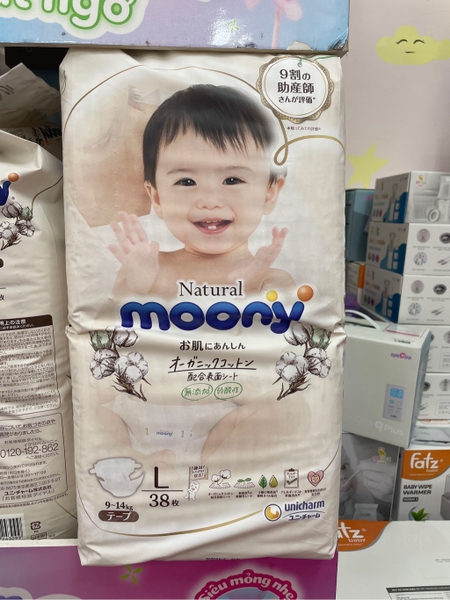 Tã dán Moony  Natural size L