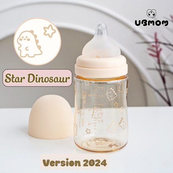 Bình Sữa UBmom Khủng Long Size 200ml