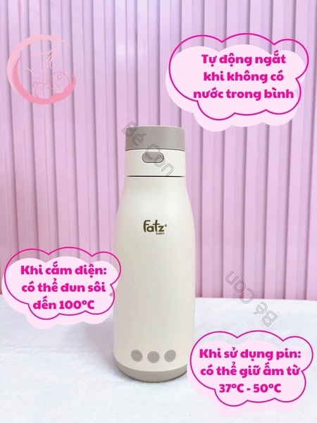 Bình đun và hâm nước pha sữa di động Fatzbaby Mini Smart 3