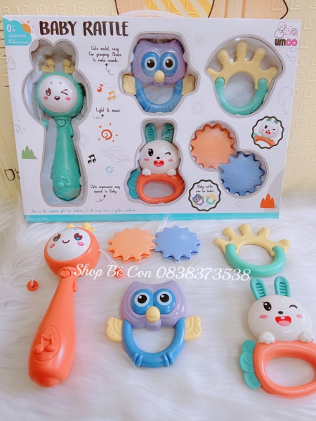 Xúc sắc 5 món Baby Rattle