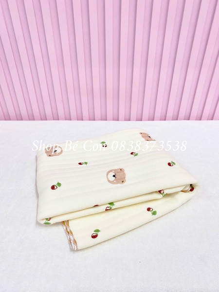 Khăn tắm cotton in hình xuất Nhật 90x90
