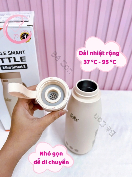 Bình đun và hâm nước pha sữa di động Fatzbaby Mini Smart 3