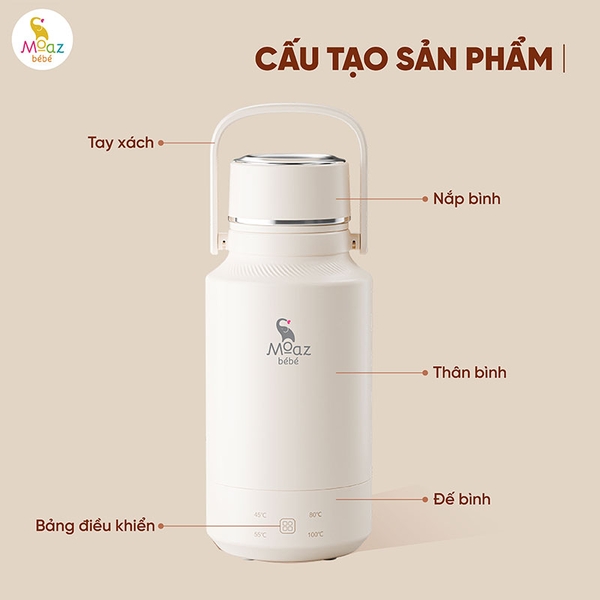 Bình đun nước di động MB107