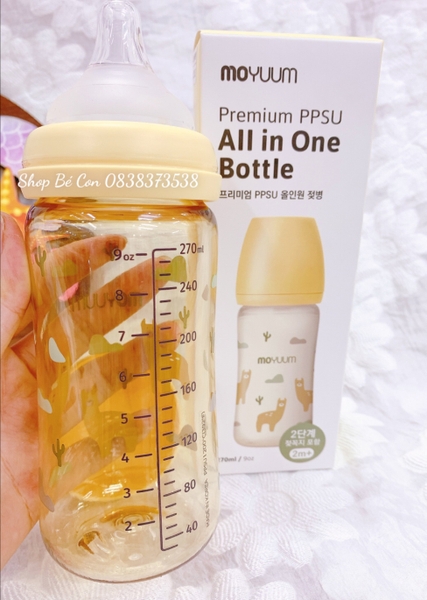 Bình sữa Moyum hoạ tiết Lạc Đà 270ml