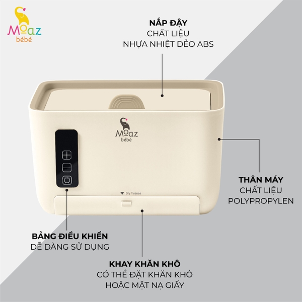Máy làm ấm khăn ướt Moaz BéBé MB – 059